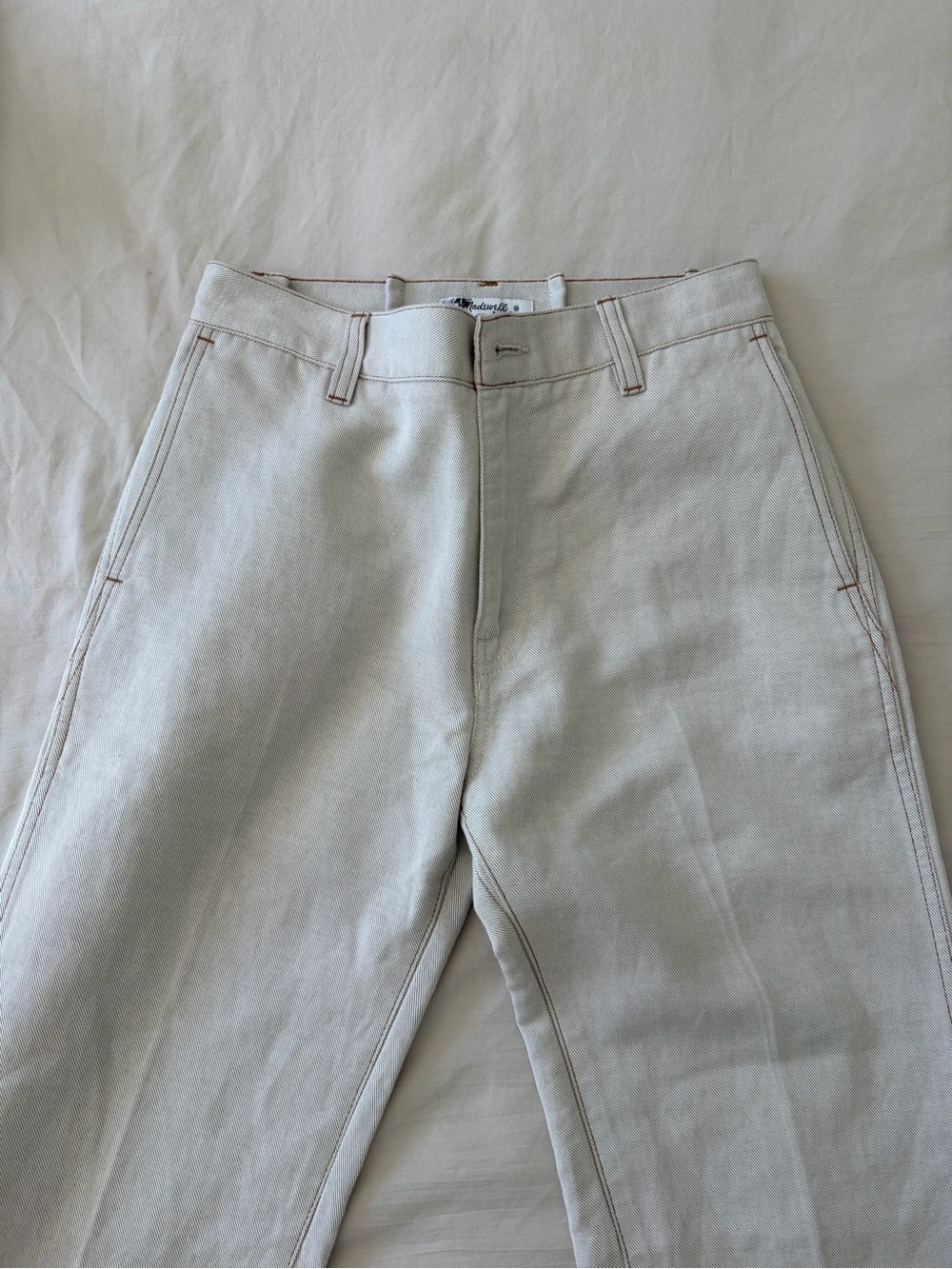 Madewell Cream-White Denim Jeans